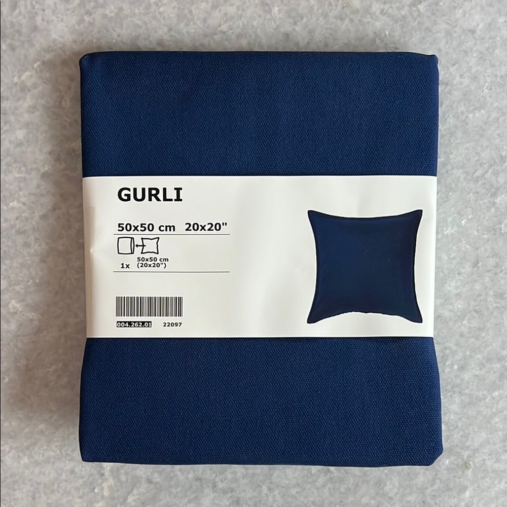 IKEA Gurli Dark Blue Cushion Cover
